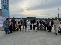 На территории городского курорта Притяжение состоялся первый городской фестиваль молодых семей « Мы счастливы вместе», посвящённый году семьи и 95-летию г. Магнитогорска