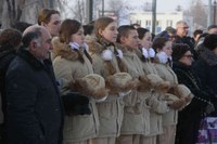 Памятное мероприятие, посвященное Дню памяти воинов - интернационалистов, ознаменовавшее весь сегодняшний день, продолжилось на Левобережном кладбище 