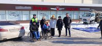 Состоялся рейд по выявлению нарушителей правил парковки на местах для инвалидов 